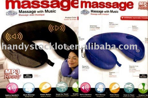 ماساژور گردن با قابلیت پخش mp3 ام پی تری با ۲ اسپیکر داخلی neck massage with music